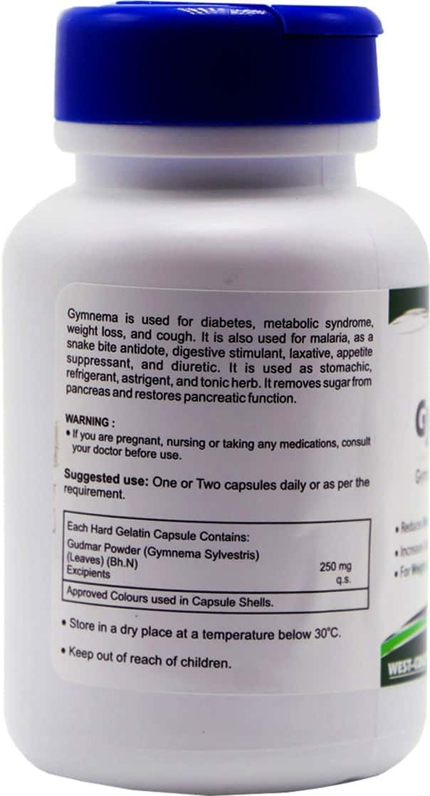 Healthvit Gymnevit Gymnema Sylvestris 250 Mg - 60 Capsules