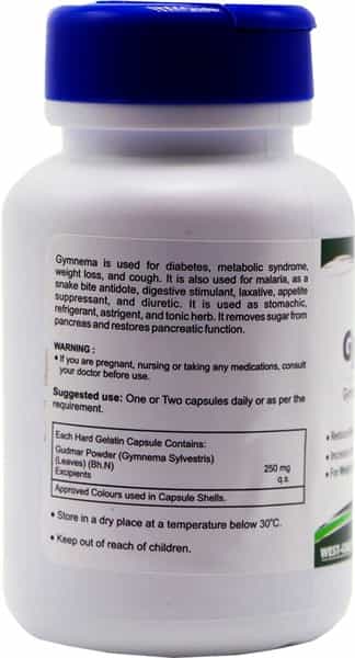 Healthvit Gymnevit Gymnema Sylvestris 250 Mg - 60 Capsules