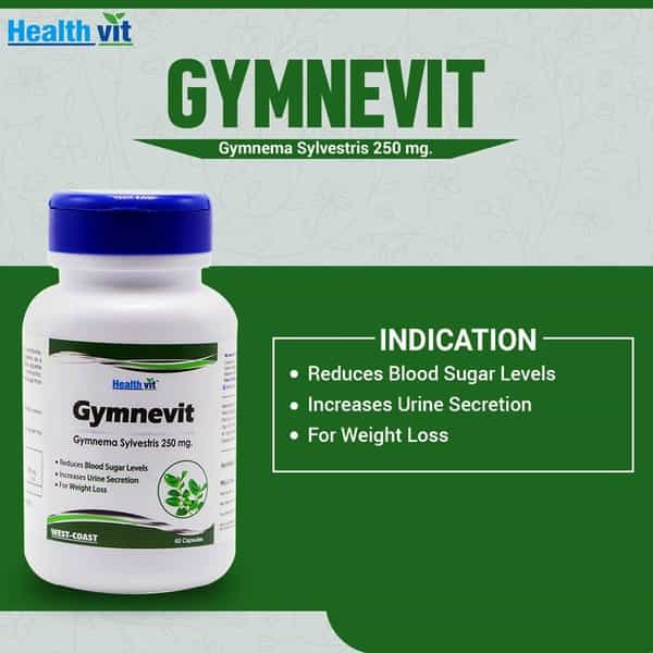 Healthvit Gymnevit Gymnema Sylvestris 250 Mg - 60 Capsules