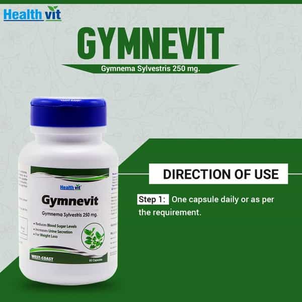 Healthvit Gymnevit Gymnema Sylvestris 250 Mg - 60 Capsules