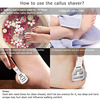 Dr Foot Pedicure Callus Remover| Corn Shaver | Hard Dead Skin Remover|Wooden Handle With 10 Blades