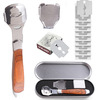 Dr Foot Pedicure Callus Remover| Corn Shaver | Hard Dead Skin Remover|Wooden Handle With 10 Blades