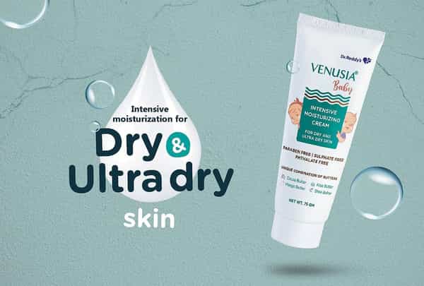 Venusia Baby Intensive Moisturizing | For Dry And Ultra Dry Skin | Cream | 75 Gm