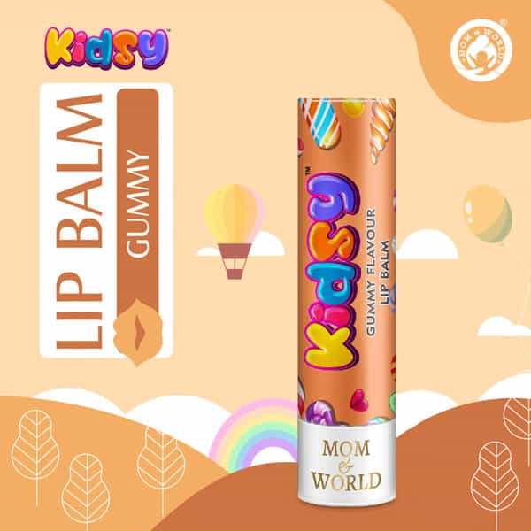 Mom & World Kidsy Natural Gummy Floss Lip Balm + Kidsy Natural Marshmallow Lip Balm 13.5 G