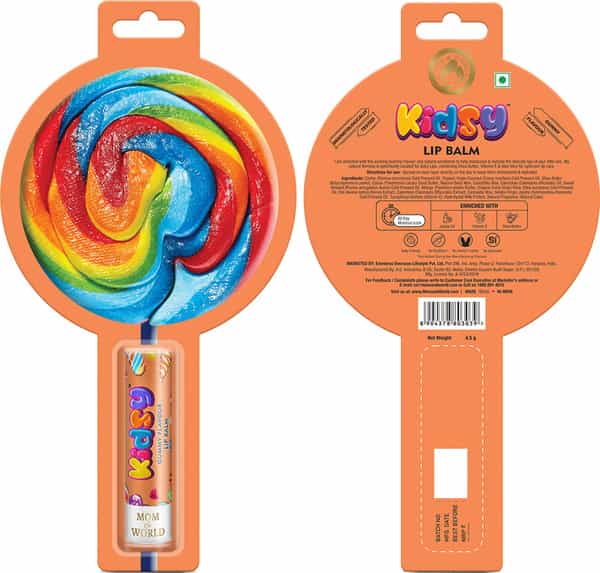 Mom & World Kidsy Natural Gummy Floss Lip Balm + Kidsy Natural Marshmallow Lip Balm 13.5 G