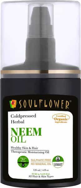 Soulflower Neem Oil For Healthy Skin & Hair - 120Ml