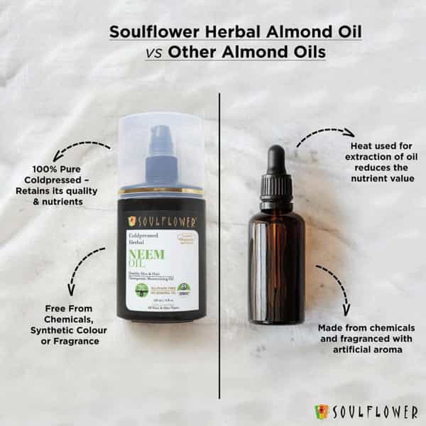 Soulflower Neem Oil For Healthy Skin & Hair - 120Ml