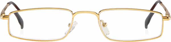 Klar Eye Full Rim Rectangle Reading Glasses Men And Women Powers +0.75 To +3.50+3.50 Power Gold