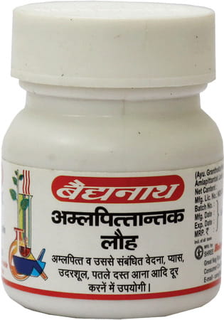 Baidyanath Asli Ayurved Amlapittantak Lauh 40 Tablets (Pack Of 2)