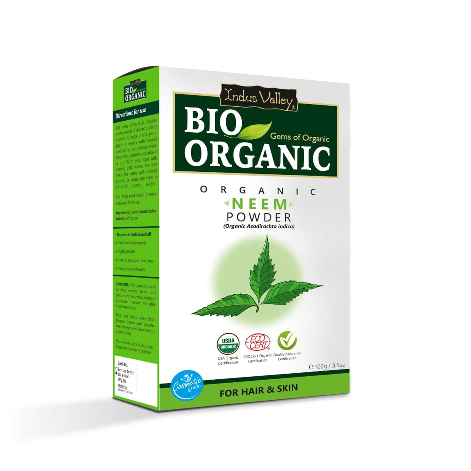 Buy INDUS VALLEY BIO ORGANIC MULTANI MITTI POWDER 350G Online Get 