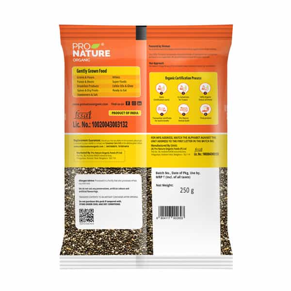 Pro Nature Organic Chia Seeds 250G