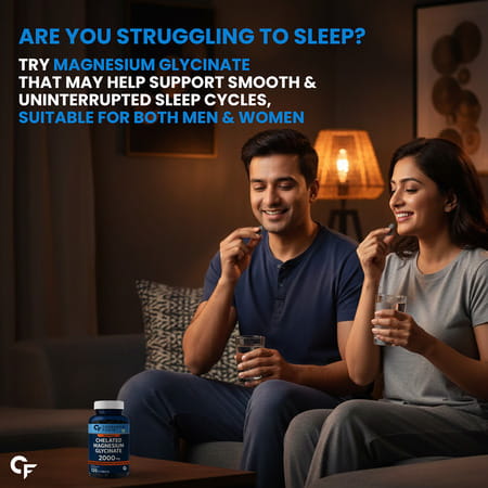 Carbamide Forte Chelated Magnesium Glycinate Supplement | Supports Muscle Recovery - 120 Tablets