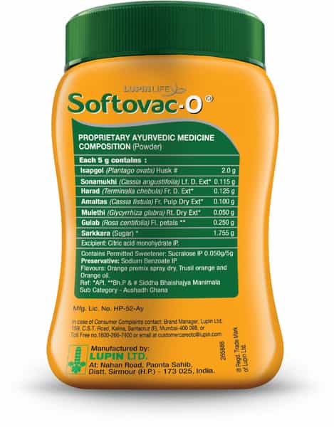 Softovac O Orange Constipation Powder Container Of 80 G