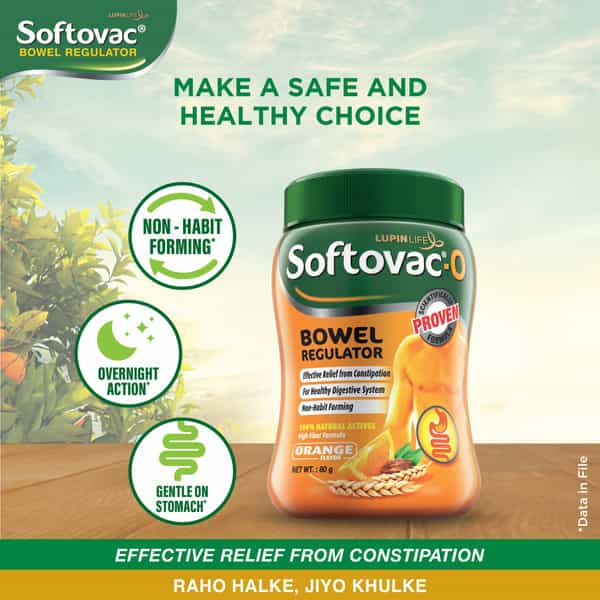 Softovac O Orange Constipation Powder Container Of 80 G