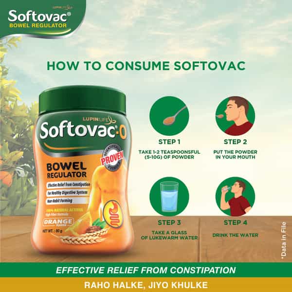 Softovac O Orange Constipation Powder Container Of 80 G