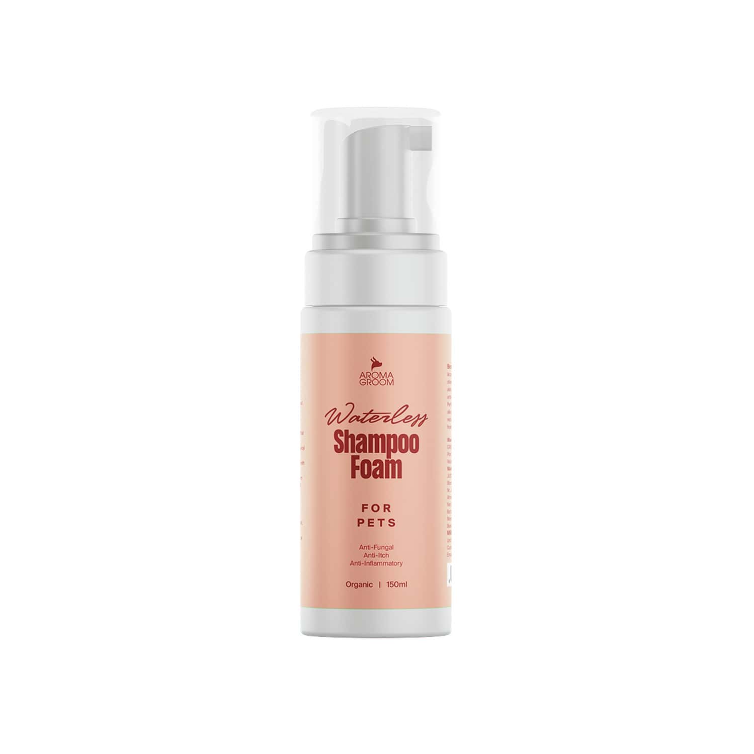 Aroma Groom Foaming Waterless Pet Shampoo - Anti Fungal 150 Ml