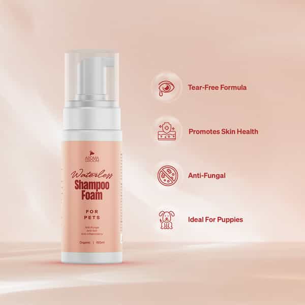 Aroma Groom Foaming Waterless Pet Shampoo - Anti Fungal 150 Ml