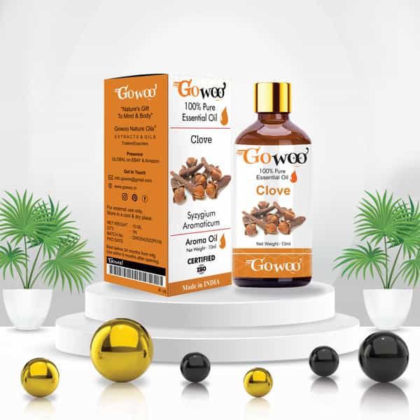 Pack Of 2 Clove Bud Essential Oil & Olive Carrier Oil - 100% Pure & Natural Oil