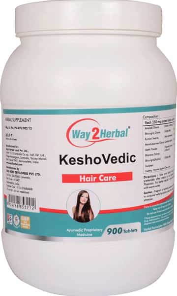Way2herbal Keshovedic - 900 Tablets Pack Of 2