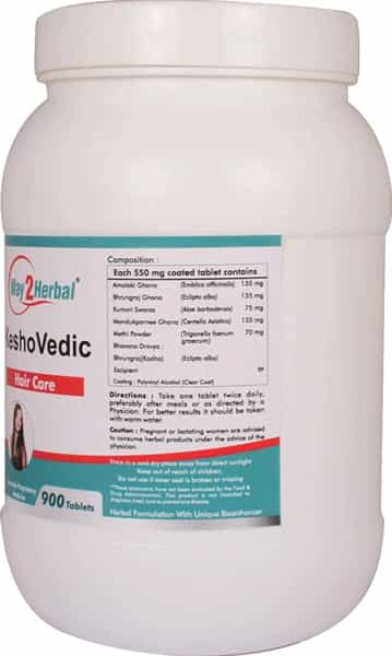 Way2herbal Keshovedic - 900 Tablets Pack Of 2