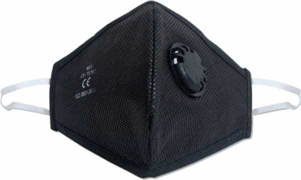 Advind Healthcare Smog Guard N95 Mask With One Valve (Adults Free Size Black) Pack Of 5