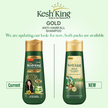 Kesh King Gold Anti Hairfall Shampoo Bottle Of 340 Ml
