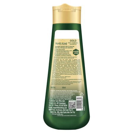 Kesh King Gold Anti Hairfall Shampoo Bottle Of 340 Ml