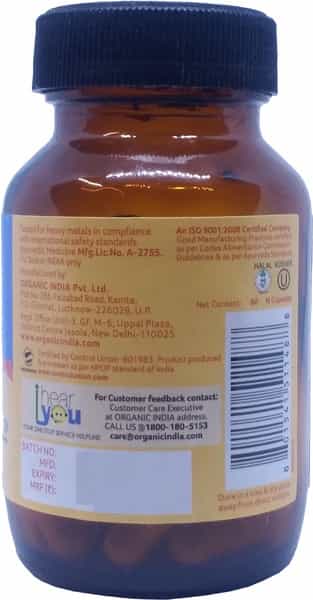 Organic India Peaceful Sleep Capsule 60