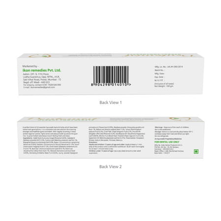 Dentomist Herbal Toothpaste - 100 Gm | Paraben Free | Complete Protection (Pack Of 2)