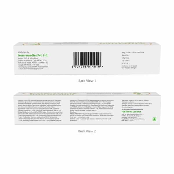Dentomist Herbal Toothpaste - 100 Gm | Paraben Free | Complete Protection (Pack Of 2)