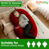 Oyo Baby C Shaped Pregnancy Pillow For Sleeping With Washable Premium Velvet Cover (Maroon)