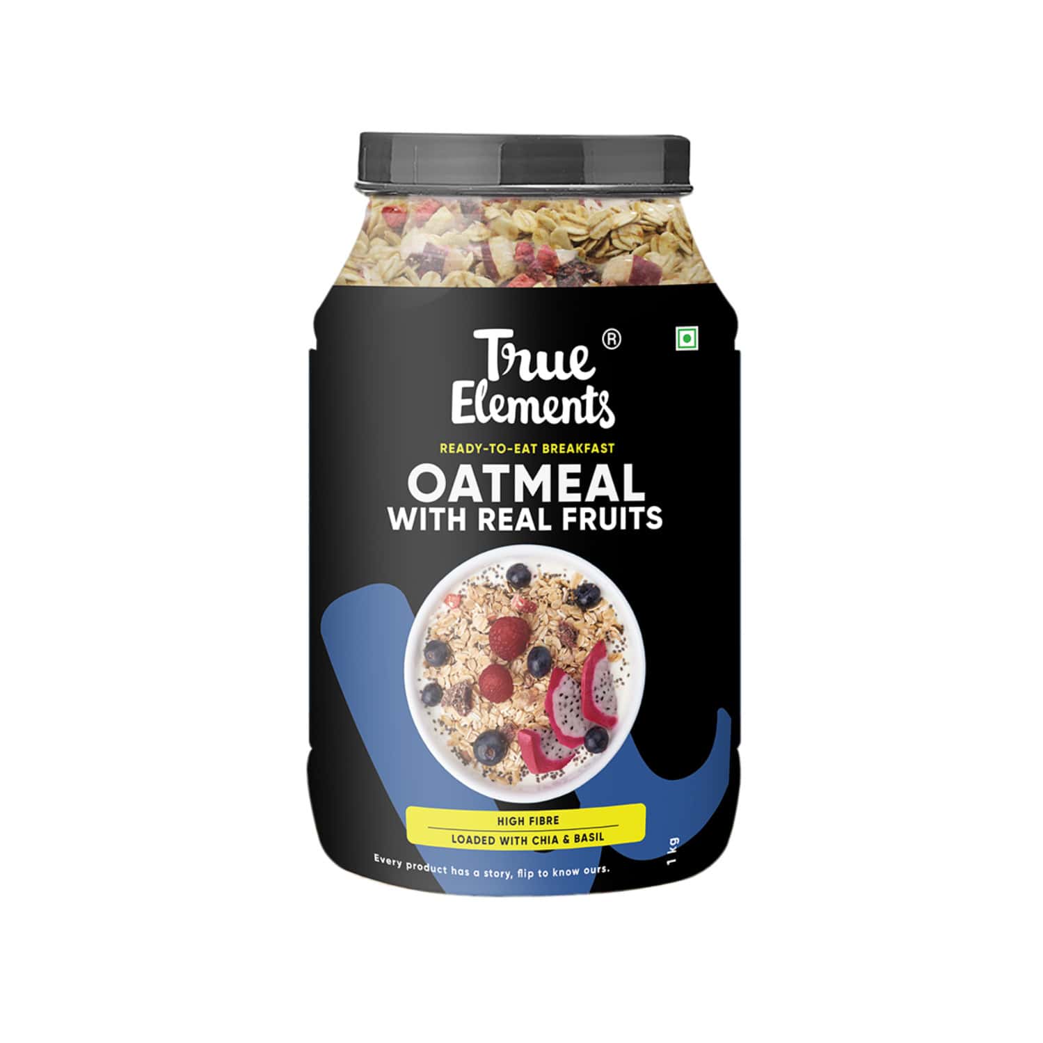 True Elements Whole Oatmeal - 1kg