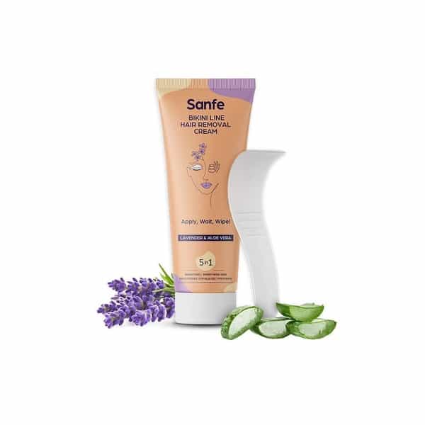 Sanfe Bikini Line Hair Removal Cream - 100 Gm Lavender