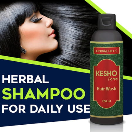 Herbal Hills Kesho Forte Ayurvedic Hair Wash For Strong & Healthy Hair 200ml For All Hair Types
