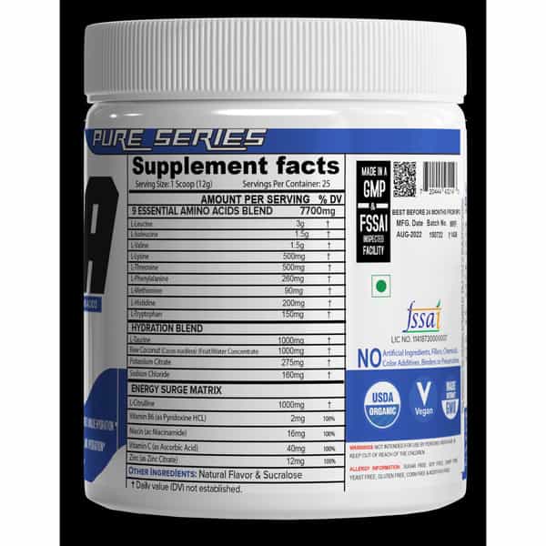 Nutrija Eaa Supplement (9 Essential Amino Acids) - 300G (Tangy Orange)