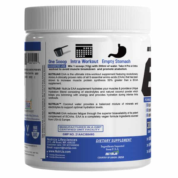 Nutrija Eaa Supplement (9 Essential Amino Acids) - 300G (Tangy Orange)