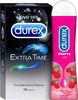 Durex Extra Time Condoms For Men-10 Count With Durex Cherry Flavoured Lube Gel For Men & Women -50Ml