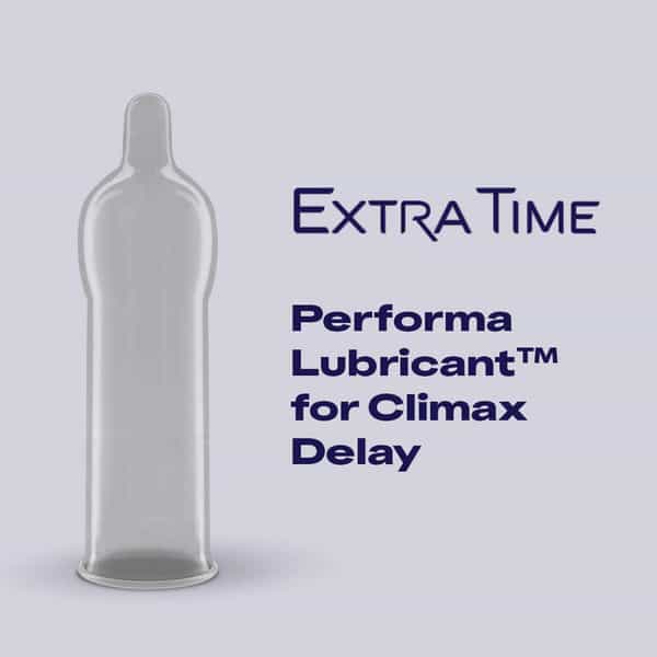 Durex Extra Time Condoms For Men-10 Count With Durex Cherry Flavoured Lube Gel For Men & Women -50Ml