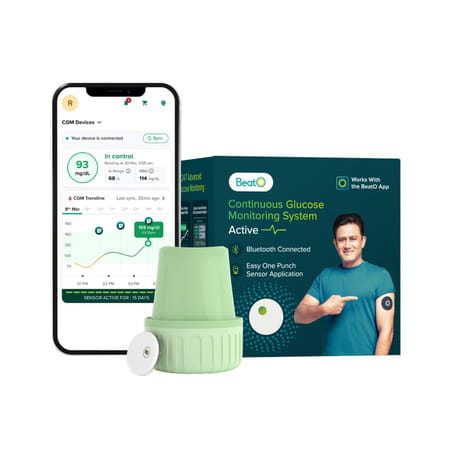 Beato Cgm | 15 Days | Bluetooth-Connected | Real-Time Tracking | No Scanning Needed