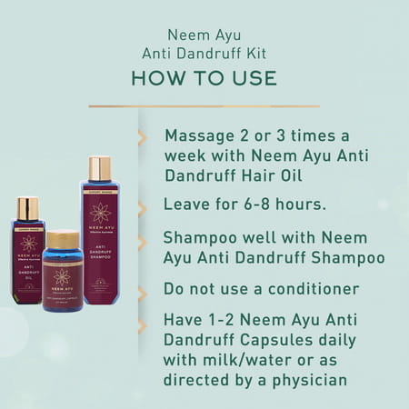 Neem Ayu Expert Anti Dandruff Kit| Clinically Proven To Reduce Dandruff By 99.99%