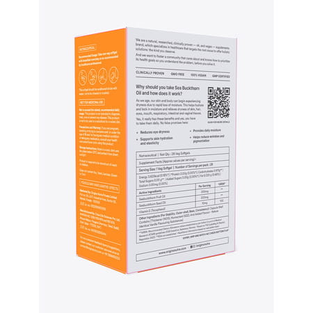 Origins Nutra Sea Buckthorn Oil |Reduce Wrinkles & Pigmentation-28 Capsules