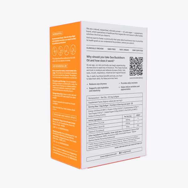 Origins Nutra Sea Buckthorn Oil |Reduce Wrinkles & Pigmentation-28 Capsules