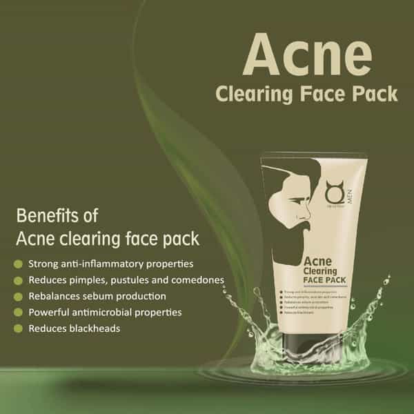 Qraa Men Acne Clearing Face Pack 100 Gm
