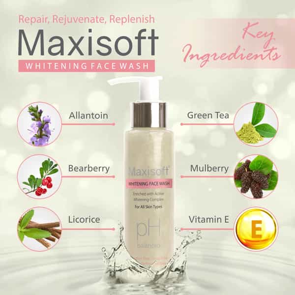 Maxisoft Whitening Face Wash (100 Ml - Pack Of 3)