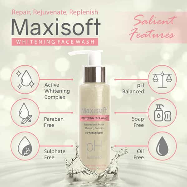 Maxisoft Whitening Face Wash (100 Ml - Pack Of 3)