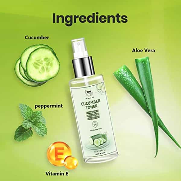 Tnw The Natural Wash Combo Of Cucumber Toner & Under Eye Cream