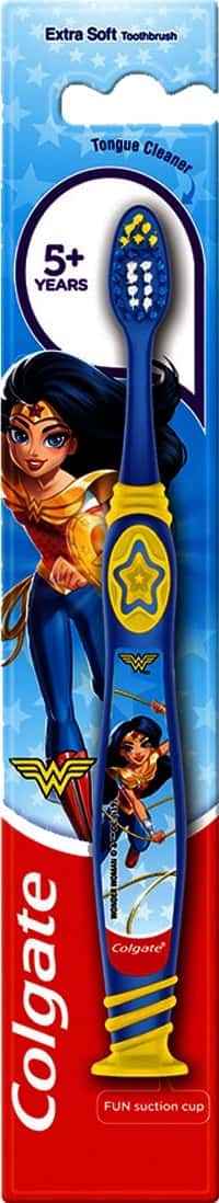 Colgate Kids Wonder Woman Extra- Soft Toothbrush (5+ Years) - 1 Pc