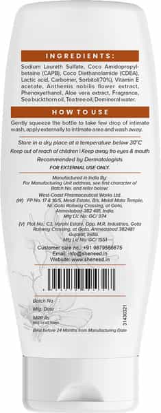 Sheneed 24 Hours Protection Feminine Intimate Wash - 200 Ml