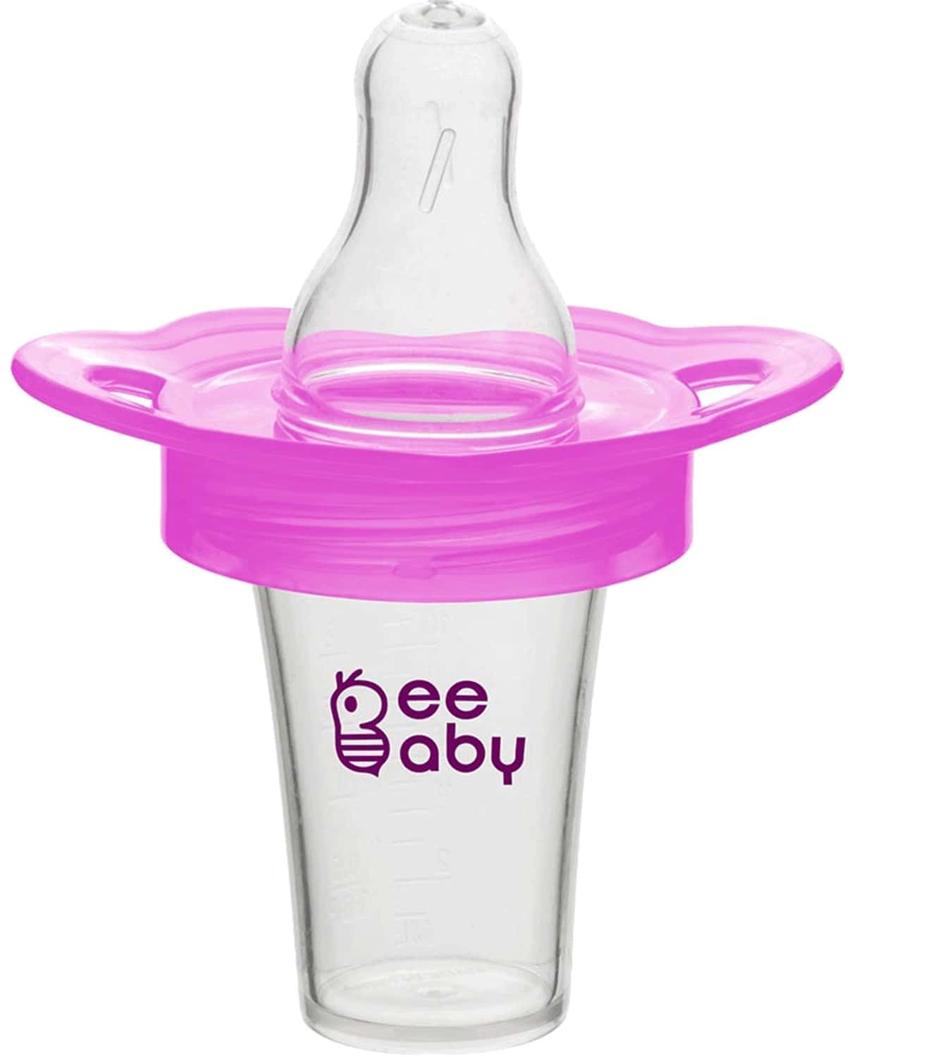 Beebaby Medicine Dispenser With Soft Silicone Nipple For Newborn. (Pink)