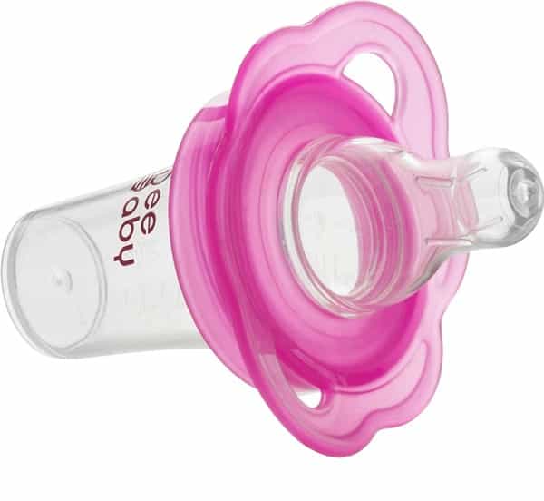 Beebaby Medicine Dispenser With Soft Silicone Nipple For Newborn. (Pink)